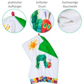 Smithy Babydecke Raupe Nimmersatt Baumwolle | Neugeborenen Decke Kuscheldecke | Mädchen Junge | Geschenk Geburt Babyparty | 75 x 90 cm