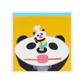 Sunstar Stationery S2843617 Panda Spoons and Frying Pans, Memo, Square, A-Pattern