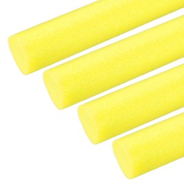 PATIKIL Backer Rod 1-1/2 in x 3.3 Ft, 4 Pcs Foam Rod Caulk Saver Expansion Joint Filler Rope Weather Strip Foam Noodle for Gaps Concrete Crack Filling DIY Craft (38mm Dia), Yellow