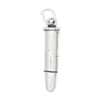 LGU Oxidized Sterling Silver Hollow Back Bullet Charm