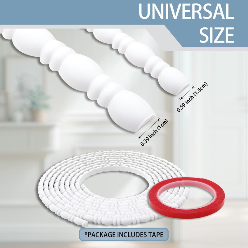 Taaizau 118" x 0.39" Peel & Stick Ball and Spindle
