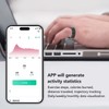 Smart Health Ring Sleep Monitor Waterproof Bluetooth Metal Activity Tracker
