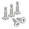 uxcell Hex Socket Self Tapping Screws, 1/4 x 1" 410