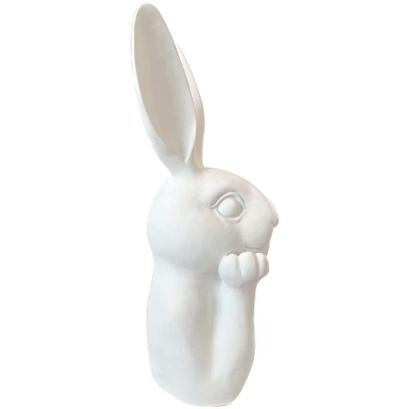 presentis Easter Bunny Decoration Ben 25 cm White Matt Shabby