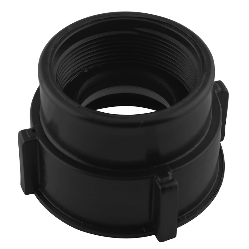 LQ Industrial Black Plastic IBC Valve Adapter with Sealing Rubber