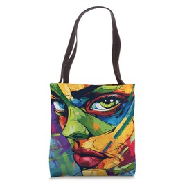 Colorfull design of a beautiful woman for Women's day Tote Bag