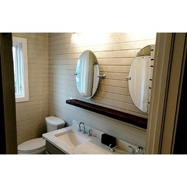 Joel's Antiques & Reclaimed Decor 2" x 6" Rustic, Mountable Floating Shelf (Mocha, 54")