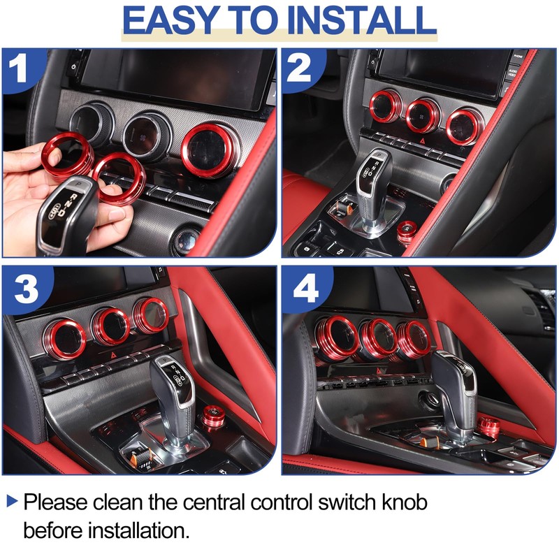 Daeiclru Central Control Adjustment Knob Compatible with Jaguar F-Type 2013-2022,
