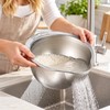 Stainless Steel Rice Washing Bowl for Rinsing & Draining –