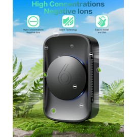 iDiskk Plug-in Air Purifier, Portable Negative Ion Air Purifier, Mini lair purifier for Bedrooms, Pet Rooms, Bathrooms, and Closets（1 pack)