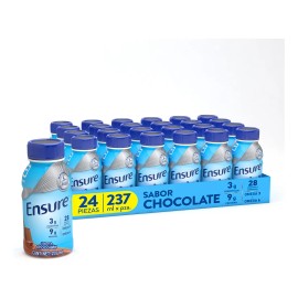Pack x24 Ensure Clásico Chocolate Bebida, Vitaminas Chocolate