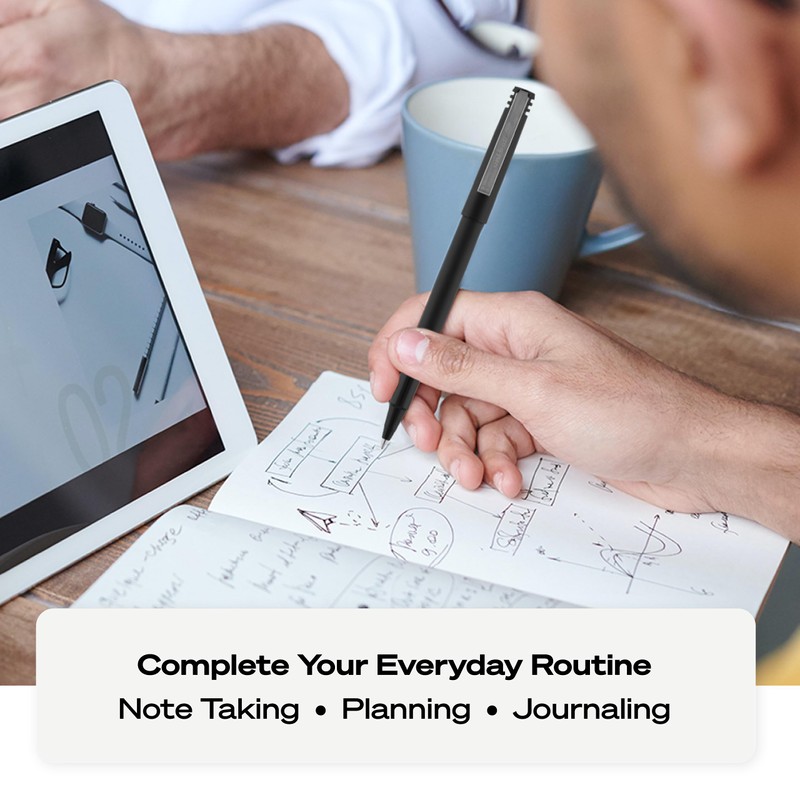 uni-ball Roller Rollerball, Stick Roller Ball Pen Fine-0.7mm, 12 Pack,