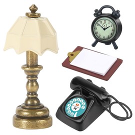 Miniature Gnome Accessories Furniture, Dollhouse Accessories, Nostalgia Gnome Accessories, Living Room, Miniature Dollhouse Accessories, 1/12 Gnome Accessory Set, Miniature Decoration, Mini Phone