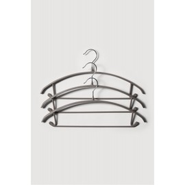 JAJU [JAJU] Swivel Hook Non-slip PVC Hangers for Tops and Bottoms - Set of 3