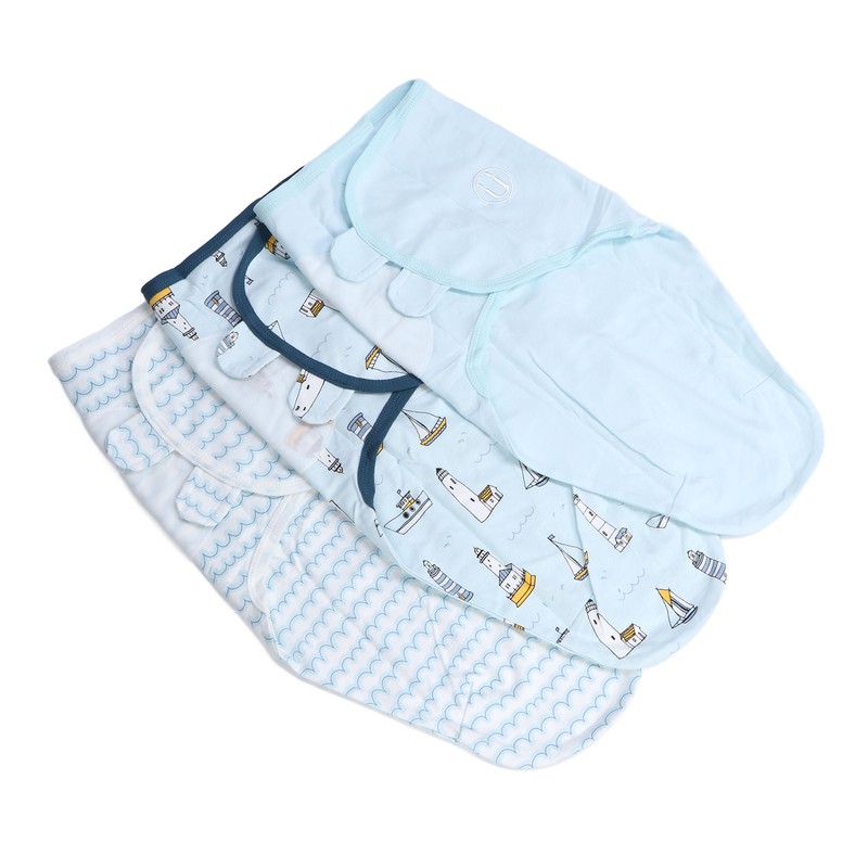 3pcs Baby Swaddle Sleep Sacks Cotton Swaddle Blanket for 0