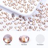 Meibite Gold Shadow Flatback Rhinestones, Glass Rhinestones for Nail Art