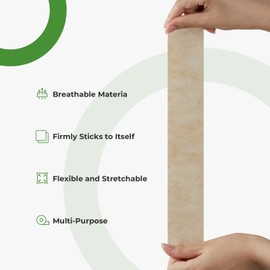 SAROSING Self Adhesive Bandage Wrap,2 Inches X 5 Yards, Cohesive Bandages,Medical Wrap, Elastic Bandage Wrap, Self Sticking Bandage Tape, Vet Wrap Bandages Tape, Light Blue