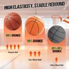 Silent Basketball-2025 Upgrade Grooved Airless Foam Basketball for Quiet Dribbling