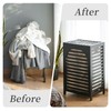 Laundry Hamper with Lid,Bamboo Large Waterproof Clothes Laundry Basket,Removable Washing
