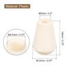 sourcing map 16Pcs Bell End Stoppers Plastic Cord Rope End