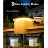 ENSLI 6 Pack Solar Post Cap Lights Outdoor with 3