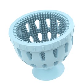 Egg Wash and Brush ，Silicone Egg Cleaning Brush for Fresh Farm Eggs, Removes Dirt and Debris from Eggshells - Ideal for Backyard Chicken Keepers and Egg Collectors (Blue,Standard Size Eggs)