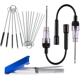 Gzingen in-Line Spark Plug Engine Ignition Tester with Carb Carburetor Cleaner Kit, 2 Packs 6-12V Pick Up Coil Armature Diagnostic Detector Tool for Automotive Car Lawnmower Internal/External Engines