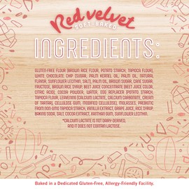 Cybele's Free to Eat Gluten-Free, Vegan, Healthy Allergen-Free Soft Baked Cookies, Red Velvet (6 Pack)