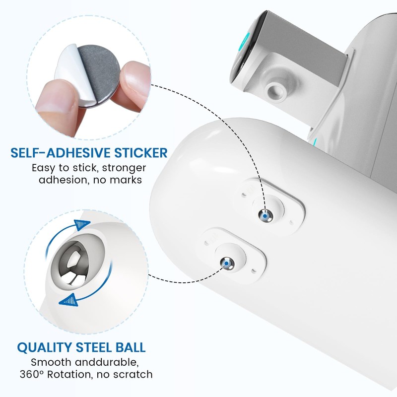 TRVL FIELDER Self Adhesive Caster Wheels, Appliance Rollers for Kitchen