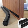 2 x 96 cm black draught excluder for doors, draught