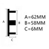 OZ M595 Wheel Center Cap 2.44 ″ (62MM) Outer Diameter,