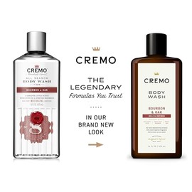 Cremo All Season Body Wash, Bourbon & Oak, 16 oz. 2-pack