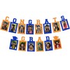 Cheereveal Congrats Grad Photo Banner Orange Blue, Graduation Photo Prop