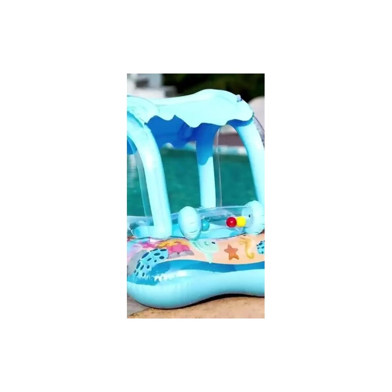 Flotadores Salvavidas Inflable Infantil Con Techo Para Bebé