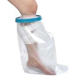 DESTRIC Waterproof Leg Cast Cover for Shower,Cast and Bandage Protector for Bathing,Watertight Plastic Protection Reusable Seal for Broken Leg Knee Foot Ankle Wound