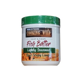 Cooking Wild Seasonings Light and Crispy Fish Batter-Lightly Seasoned, 40 ounce Plastic Jar, Great for Fish Fry, Onion Rings, Chicken
