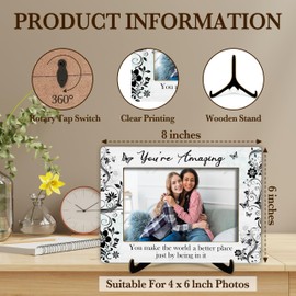 Inspirational Gifts Picture Frame, Motivational Photo Frames With Stand, Birthday Christmas Encouragement Gifts For Family Friend, 6x8 Picture Frame Tabletop Decor - Fits 4x6 Inches Photo（39）