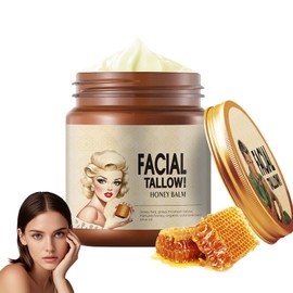 Soleneva Beef Tallow Skincare Creme - Honey Balm Gesichtscreme - Tallow Creme Bio Anti Aging Creme - Rindertalg Feuchtigkeitscreme Gesicht Trockene Haut - Gesichtscreme Mit Bezoar Oil und Honigbalsam