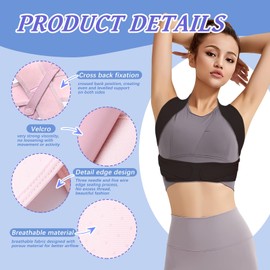 TEE TEA Shoulder Posture Corrector for Women & Men – Adjustable Upper Back Support Brace for Neck, Shoulder Muscle Relief – Comfortable & Invisible Design – Improve Posture & Alleviate Discomfort (Black, S/M)