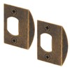 Prime-Line E 2233 Antique Brass Plated, Dead Latch Door Strike