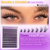 EYDEVRO Wispy Cluster Lashes Kit Natural Eyelashes Individual Kit 192