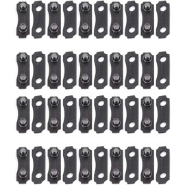 20 Sets Schwarz 3/8 Zoll Kettenglied-Reparatur Voreingestellte Riemen Kettensägen-Kettenverbindungsglieder Reparatursatz Sägekette 3/8 LP Link Reparatur Voreingestellte Kettensägenteile und Zubehör