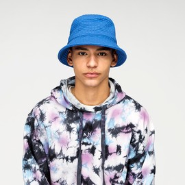 Kangol Unisex Check Quilt Bucket Beret Hat, Oats