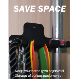 Fitarc Barbell Wall Mount,Barbell Storage for Olympic Barbell,Barbell Hanger for 33mm Bar,Hanging Barbell Rack for Home Gym,Barbell Storage Rack,Garage Gym Bar Wall Rack to Saving Space (3 HOOK)