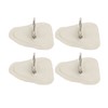 4 Pcs D Ring Patch Stainless Steel D Ring Pad