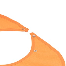Sensalou Adult Bib Ess Apron Spill Bib for Seniors, orange