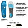 Sidas 3Feet High Arch Insoles, Blue, 42-43 EU, 8-9 UK,
