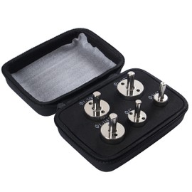 Drilax 5-Pc Diamond Hole Saw Set | 3/4" to 1-1/2" Sizes | Includes Case & Drill Guide | for Ceramic, Porcelain, Glass, Granite & Stone