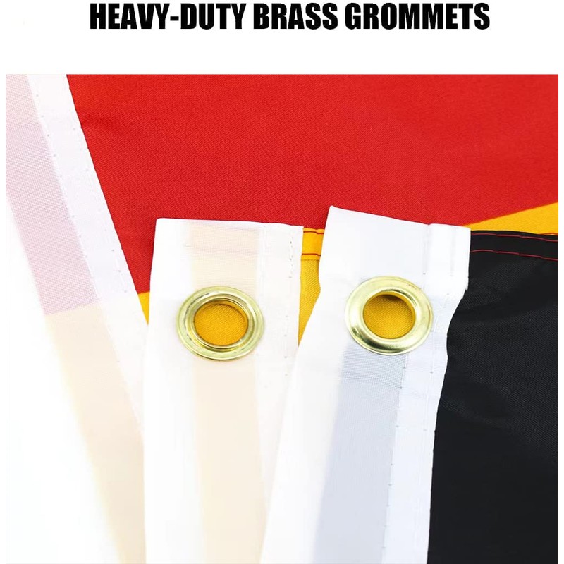 REIDFERR Germany Flag 3x5 Ft Outdoor - Vivid Color Fade