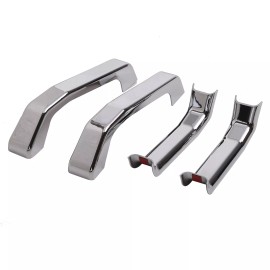 autopart2021 4PCS Silver ABS Hood Exterior Door Handles Cover For Hummer H2 2003-2009 US